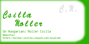 csilla moller business card